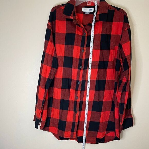 Old Navy| 100% cotton| Boyfriend| Button up| Plaid| Small - Picture 4 of 14